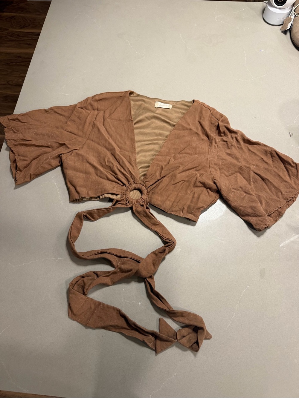 Tie-Front Crop Top